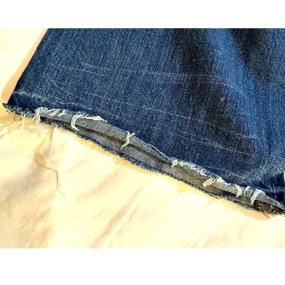 AXEL Men's Jeans sz38/32 inseam 30" Distressed Relaxed Fit Straight Leg Raw Hem - Picture 14 of 15